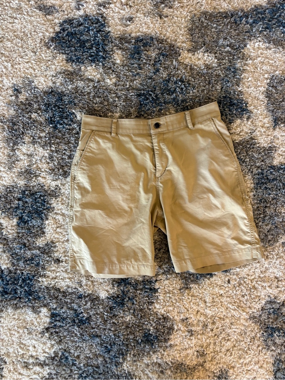 Nike Men's Tan Flat-Front Chino Shorts